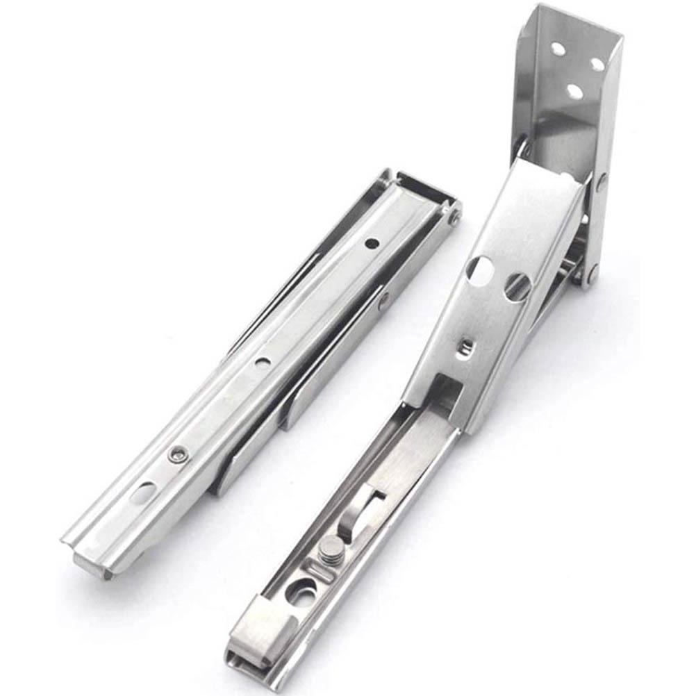 2 Stück Klappregalhalterungen Edelstahl Zusammenklappbares Wandmontiertes Regal für DIY-Halterung