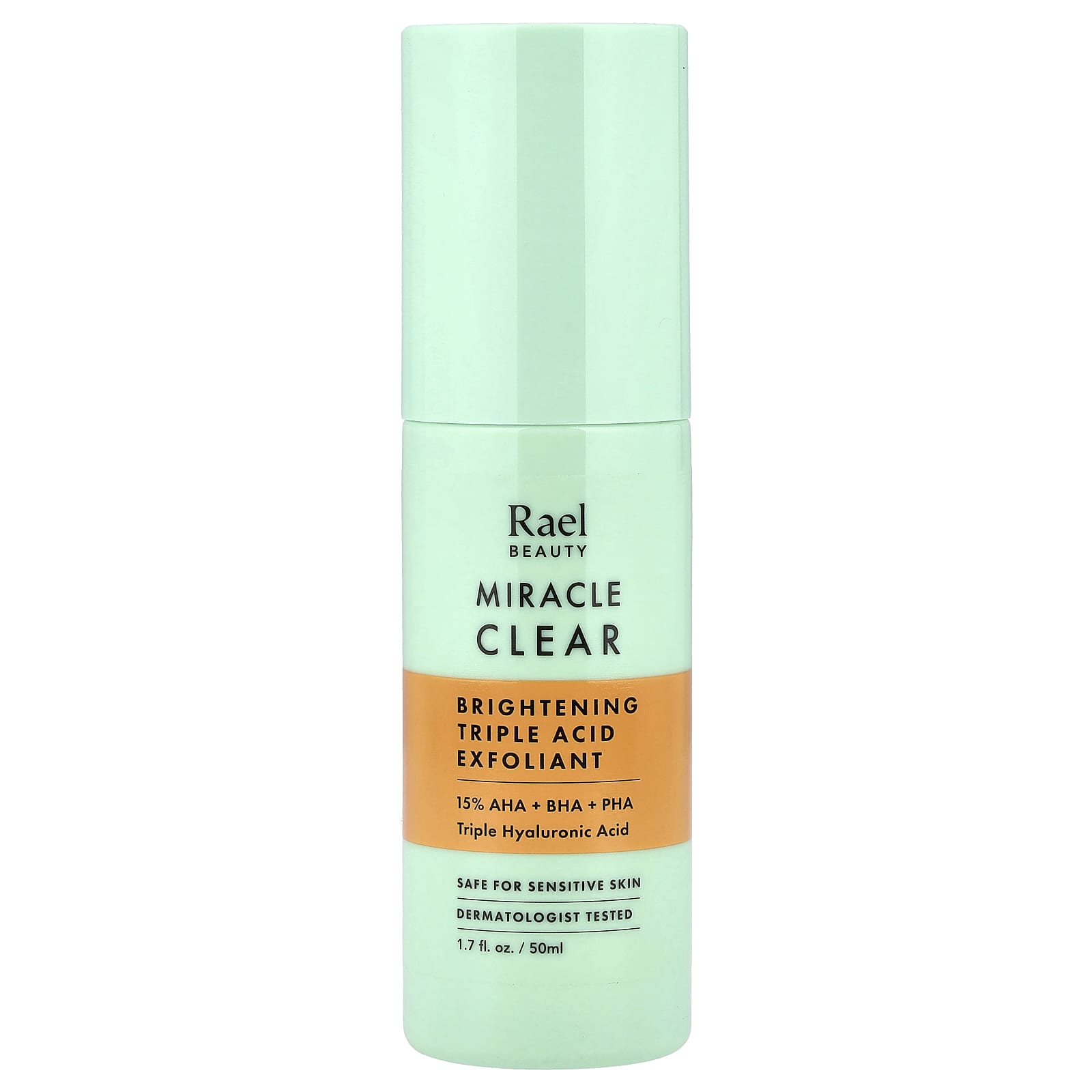 

Rael, Miracle Clear, Brightening Triple Acid Exfoliator, Fragrance Free, 50ml (1.7 fl oz)