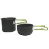 Lightweight Camping Cookware Set 10 Piece Ultralight Mess Kit Durable Non Stick for Hiking Mountaineering