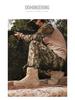 Men's Large Military-Style Outdoor Hiking Boots - Wear-Resistant, Anti-Kick, Ideal for Camping and Sports.