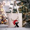Christmas Letter Print Messenger Bag Student Casual Canvas Bag New