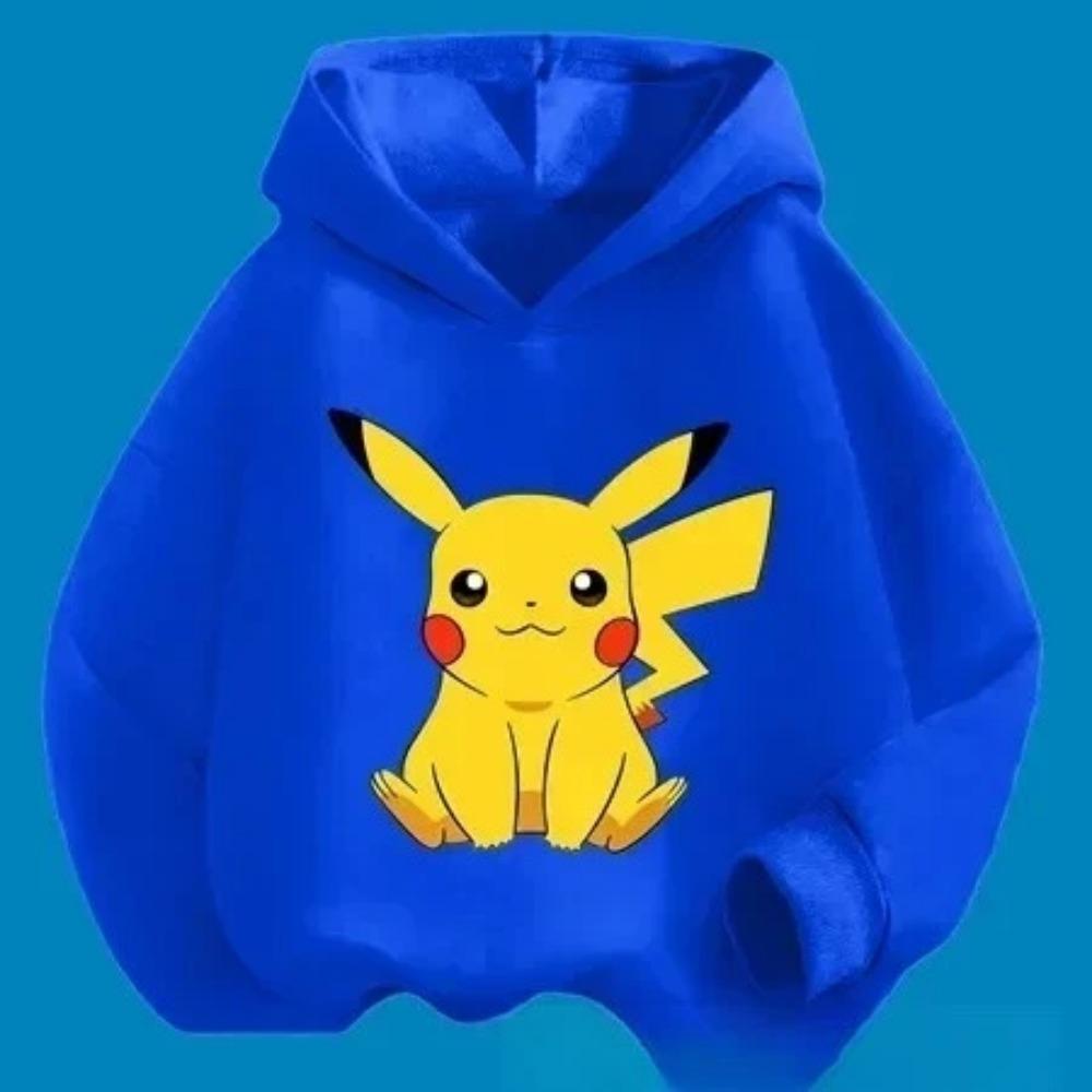 2025 Nová kreslená mikina s roztomilým potiskem Pikachu pro dívky, zimní horký prodej, ležérní pohodlná mikina, sportovní tričko