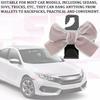 2PCS Purse Hook for Car, Car Seat Headrest Hooks, Cute Bow Car Rear Seat Storage Hooks for Purses and Bags, Universal Automotive Interior Decoration