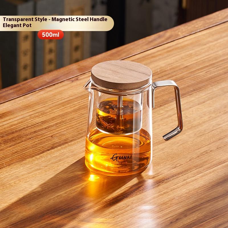 Gianxi Teapot For Home Use 2025 New Magnetic Glass Teapot Tea Separation Cup Floating Cup Tea Pot