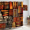 African Abstract Ethnic Printed Shower Curtain Afro Tribal Boho Geometric For Bathroom Decor
