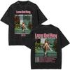 Prané Vintage Merch Trička Lana Del Rey Pánské Dámské Ležérní Oversized Krátký Rukáv Pánská Móda Retro Tričko Streetwear