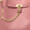 Michael Kors Hamilton Legacy Classic Solid Color Chain Commuter Fashion Lace-Up Leather Bucket Bag Women Bags Rose-Pink 30S2L9HM6L-622