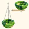 Hanging Birds Bed Parrot Nest Bed with Chains Hook Birdcage Swing Plush Hammock House for Parakeets Cockatiels Budgies Lovebirds Conures