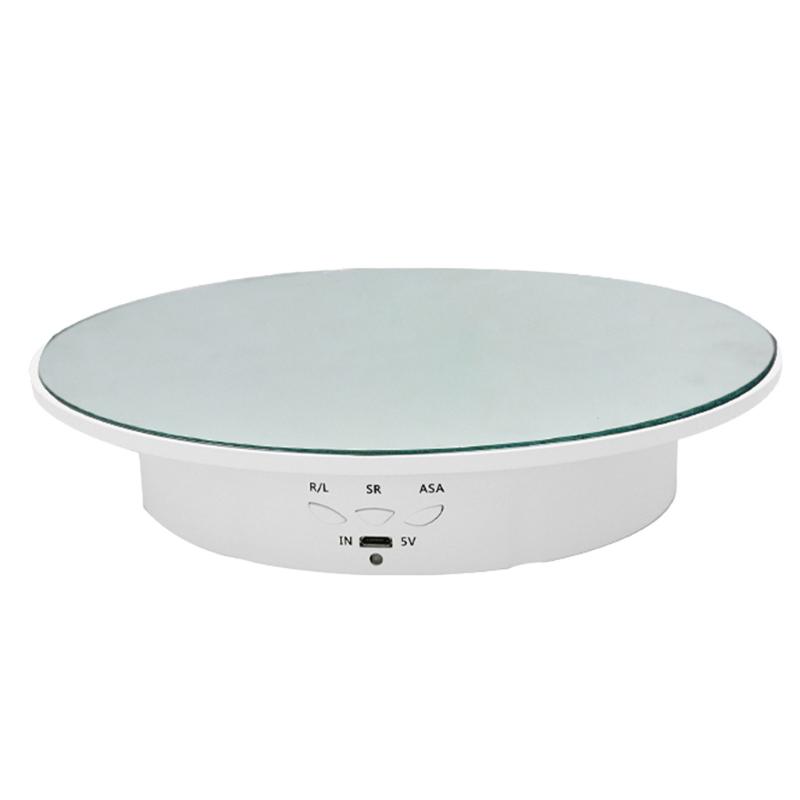 90/180 Degree Electric Rotating Display Stand Shop Display Turntable Mirror Spinning Base for Photography Products Shows