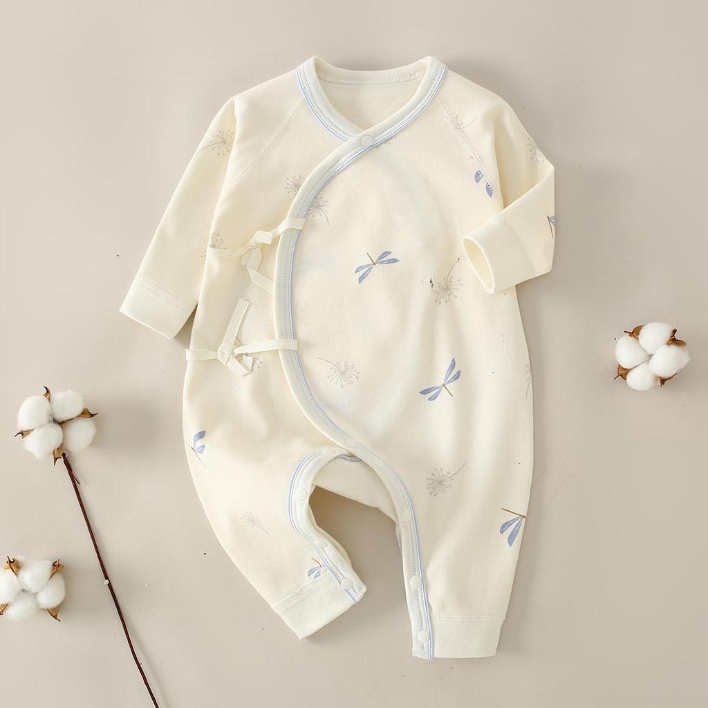 Newborn Baby Jumpsuit - Pure Cotton, Spring & Autumn, 0-6 Months, Base Layer & Crawling Rompers.