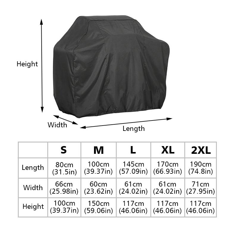 1 Stück BBQ Grillabdeckung Outdoor Barbecue Grill Schutz Witterungsbeständig Mehrere Optionen verfügbar