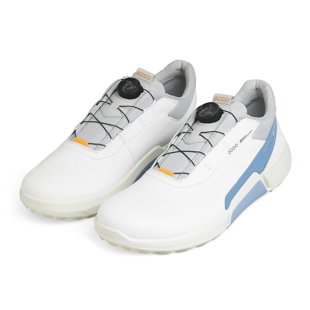 Golf Golf Biom 3E [ECCO] Shoes, H4, Men's, WHITE/RETRO BLUE, 25.0 cm,