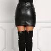 2025 European & American Style High Waist Strap Skirt: New Trendy Women's Fashion with Hip Slit