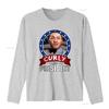 Funny Retro Three Stooges Curly For President Patriotic Print Casual T Shirt Vintage Washed Slightly Versatile Streetwear
