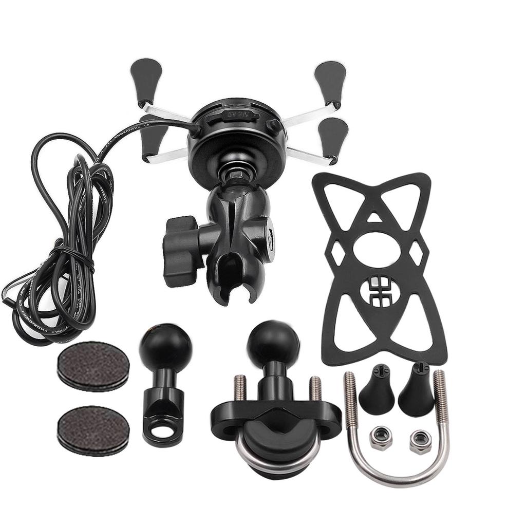 Držák mobilního telefonu na motocykl slitina hliníku 3,5-6 palců držák telefonu do auta držák na řídítka