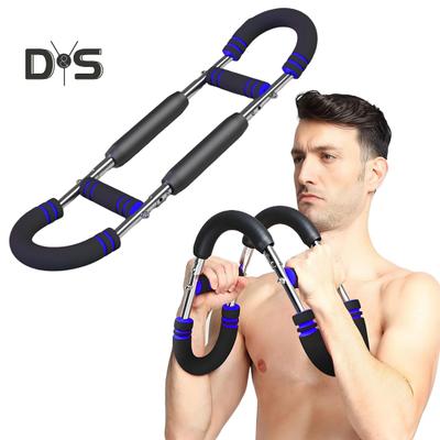 Twister Arm Exerciser with Foam Handle 40-50kg Adjustable Chest Workout Bar Forearm Triceps Muscle Strengthener Chest Expander Home Fitness Equipment