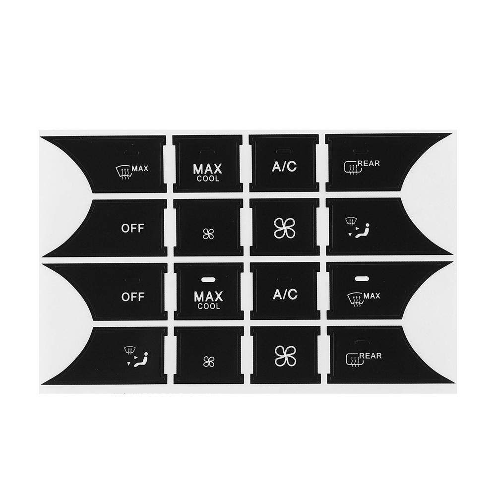 1 Set Matte Black Button Repair Decals for Mercedes-Benz V2 Front Brand New