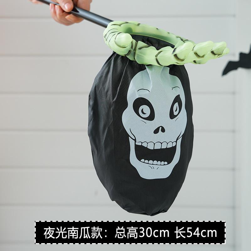 

Halloween Sugar Bag Children s Candy Decoration Hand Basket Pumpkin Lantern Funny Props Gift Ghost Festival Toys No candle light