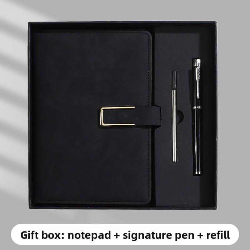 A5 Notatbok Spenne Business Kontor Notisblokk Gaveeske Sett