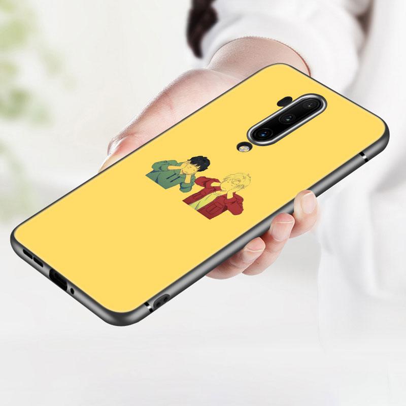 Husa de telefon din silicon Banana Fish Anime pentru OnePlus 10T 10R 9RT 8T 7T Pro Nord 2 N10 N100 N200 CE2 Lite 2T ACE 5G Husa neagra
