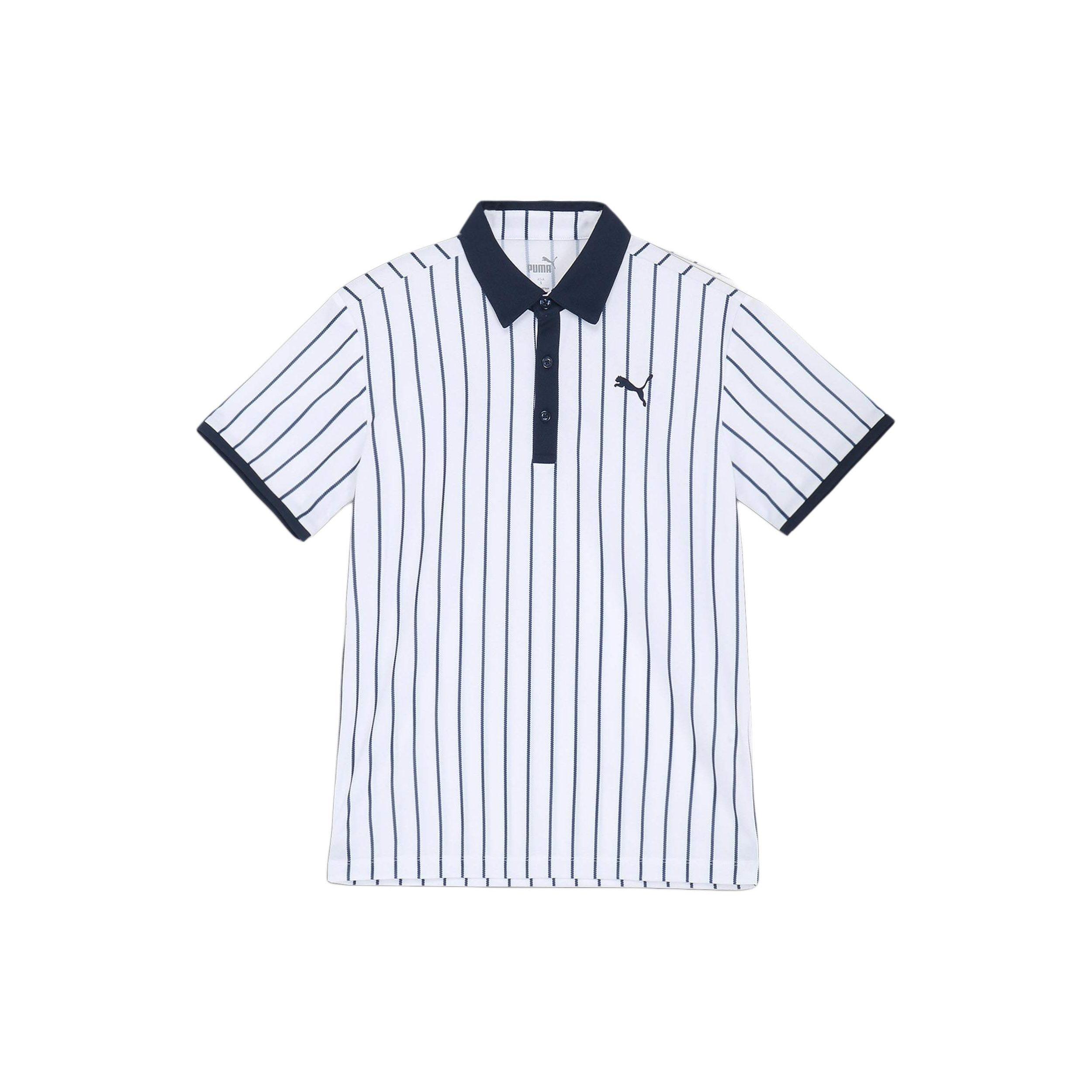 

Puma Полоска в стиле колор-блок, повседневная футболка-поло с коротким рукавом, мужские футболки-поло, белая 627604-04 XL