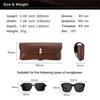 Genuine Leather Eye Glasses Pouch Portable Sunglasses Holder Fashion Glasses Case  for Men Women