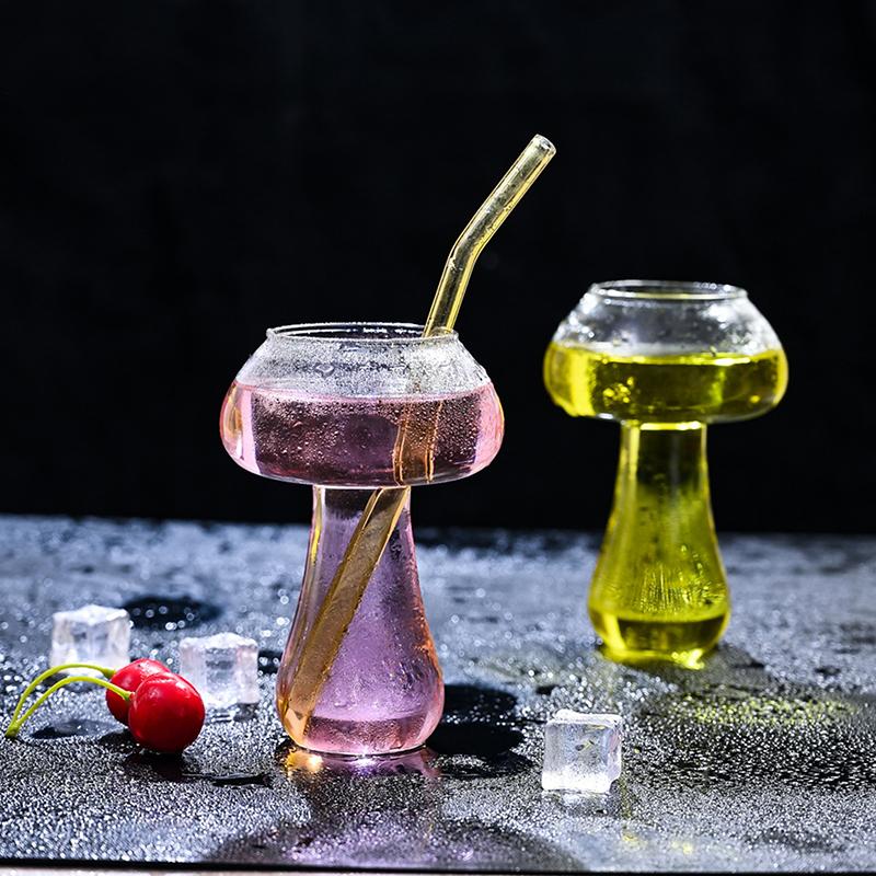 Søt soppcocktailglass 260 ml kopp til drinker Øl Kreativt klart vinglass