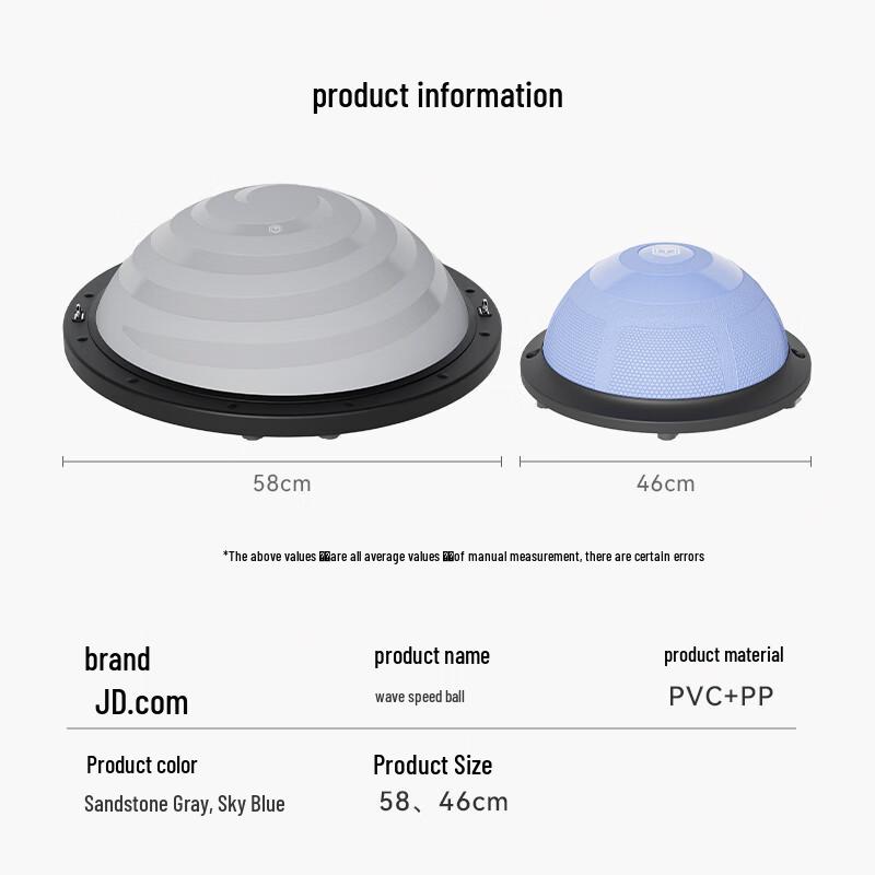 Jingzao Half-Round Balance Bosu Ball