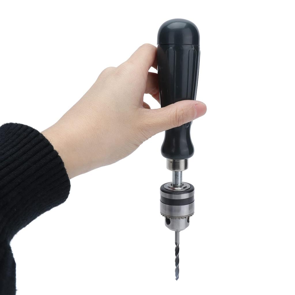 Powerful Hand Drill Bit Set with Pin Vise and Precision Clamping for Soft and Acrylic DIY Chuck, 0.6-6mm Range, Woodworking, Metals, Panels,