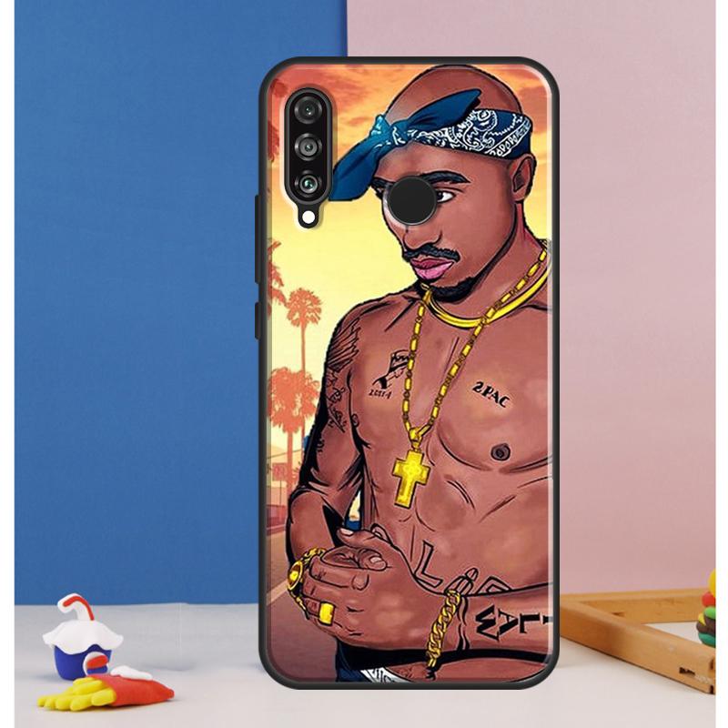 2Pac Hip Hop Singer Case For Huawei Nova 12s 7i 8i 11i 12i 9 10 SE Y73 Y90 Y70 Y72 Y61 Y91 P30 P40 Lite P60 Pro