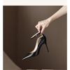 Fashion Shoes Green Blue Women Pumps Fashion Office Shoes Sexy High Heels Silk Stiletto Heels Women Sandals  Heels Women