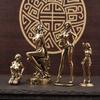 Simulated Brass Modern Four Beauties Decoration Desktop Living Room Office Decoration Crafts Beauties Simulated Decoration