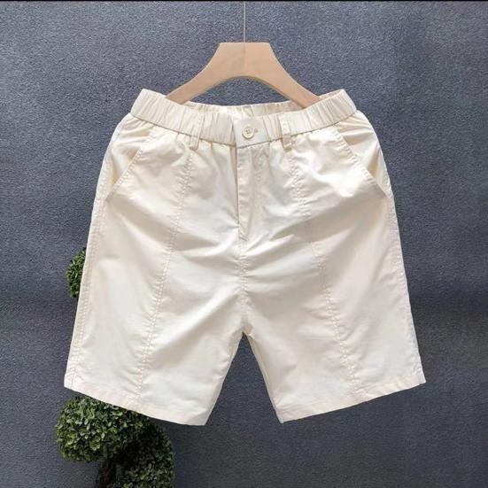 Men Shorts Elastic Waist Sports Shorts with Pockets Lightweight Breathable Leisure Sports