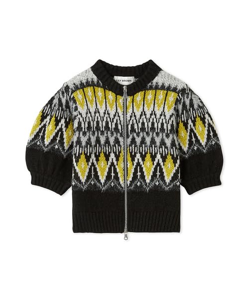 

Трикотажный топ на молнии в скандинавском стиле Lily Brown LWNT244102 Черный Женский чёрный