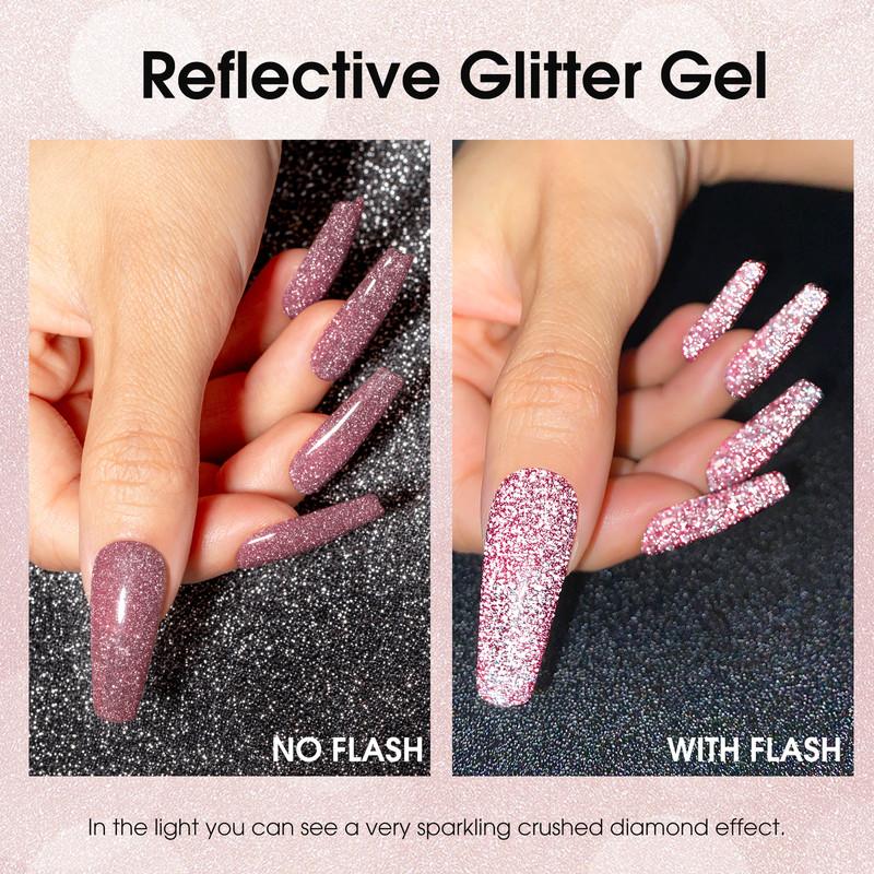 ROSALIND 48pcs UV Nail Kits Gel Set Nail Gel Glossy Matte Effect Nail Polish Soak Off Hybrid Semi Permanent Nail Art