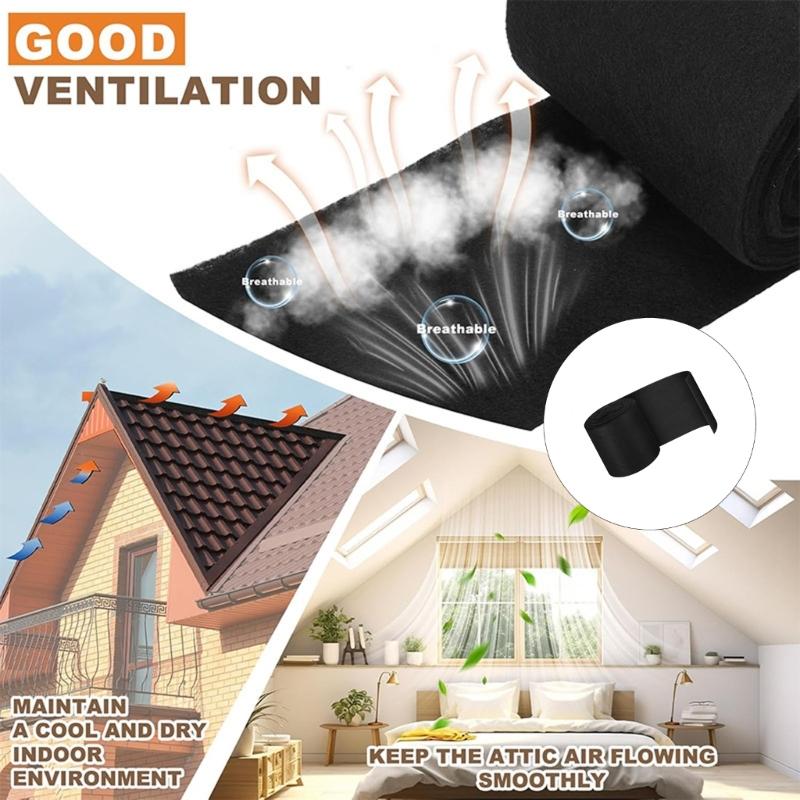 Ridges Vent Filter Roll Traps Attic Ventilation Mesh Filter Cover Roof Ridges Vent Mesh Filter Backed Ridges Guard