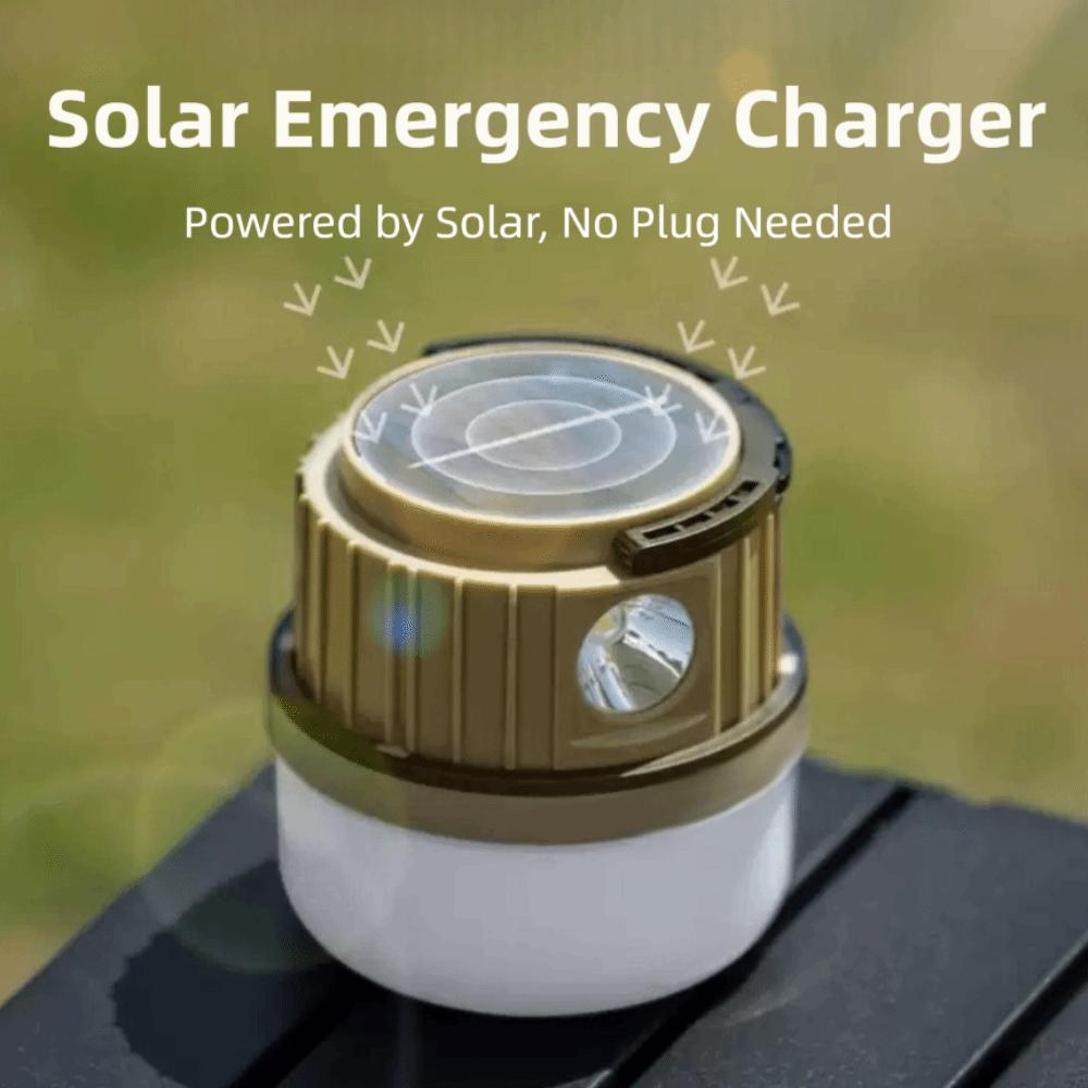 USB Rechargeable Solar Camping Light LED Adjustment Portable Emergency Lamp Hanging Waterproof Outdoor Lanterns Travel