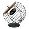 Iron Art Coffee Capsules Storage Rack Convenient Diagonal Basket for Kitchen Countertop Espresso Pods Storage Container