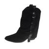 Maillard retro belt buckle western cowboy boots women's new fashion versatile and thin temperament trouser tube boots