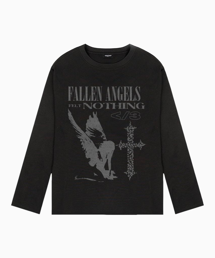 SAINTPAIN Sp Fallen Angels Heavyweight Long Sleeve Black