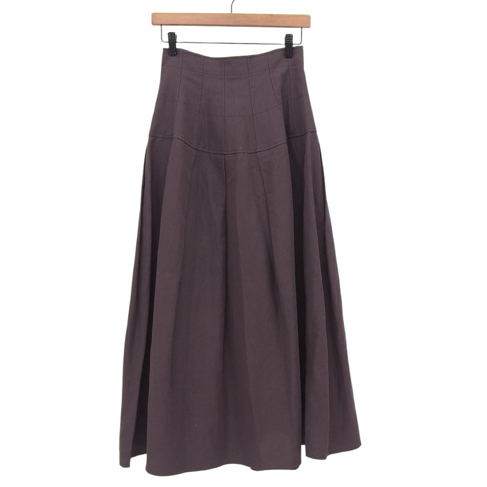 BLAMINK Linen Blend Maxi Long Skirt, Women's, Gray, Size 36, 7924-230-0343 Skirt 36 GrayUsed