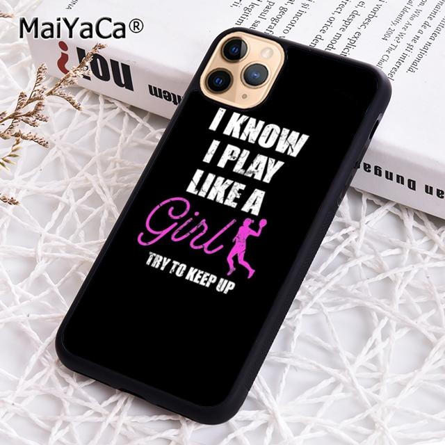 Real Girls Play Handball Quotes Phone Case For iPhone 17 Air 16 Pro Max 15 14 Plus 12 13 Shell Cover Coque