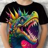 Children's Clothing Boys Tshirt 3D Dinosaur Print Casual Kids Summer Clothes  Clothes Tops Tee