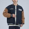 New Balance Baseball Jerseys Men's Navy Blue Baseball Collar Moderate Straight Fit AMJ34309-ECL
