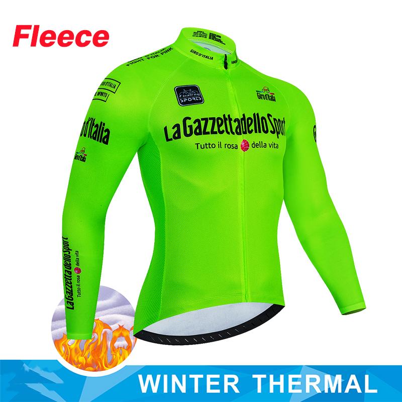 2023 New Cycling Jersey Winter Thermal Fleece Long Sleeve Cycling Clothing MTB Bike Clothes Cycling Bicycle Warm Jacket