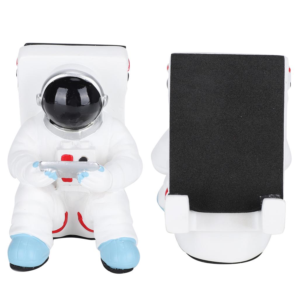MultiFunction Mobile Phone Stand Resin Astronaut Figurine Statue Desktop Phone Bracket