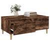 Vidaxl Coffee Table, Smoked Oak, 90X50X36.5 Cm