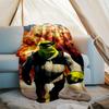 1pc Shrek2 Theme Blanket - Digital Print, Polyester, Cozy for All Seasons, Perfect for Outdoor, Camping, and Travel