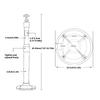 Adjustable Metal Surveillance Camera Mount Extends 20cm To 40cm for Indoor and Outdoor Use Hidden Wiring