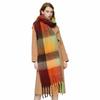 Winter Scarf Men Women Cashmere Warm Rainbow Hairy Pashmina Blanket Wraps Female Thick Soft Bufanda Tassel Shawl Poncho Echarpe